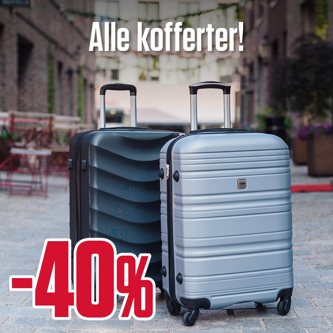 -40% alle kofferter