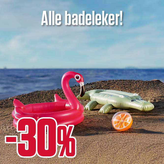 -30 % alle badeleker