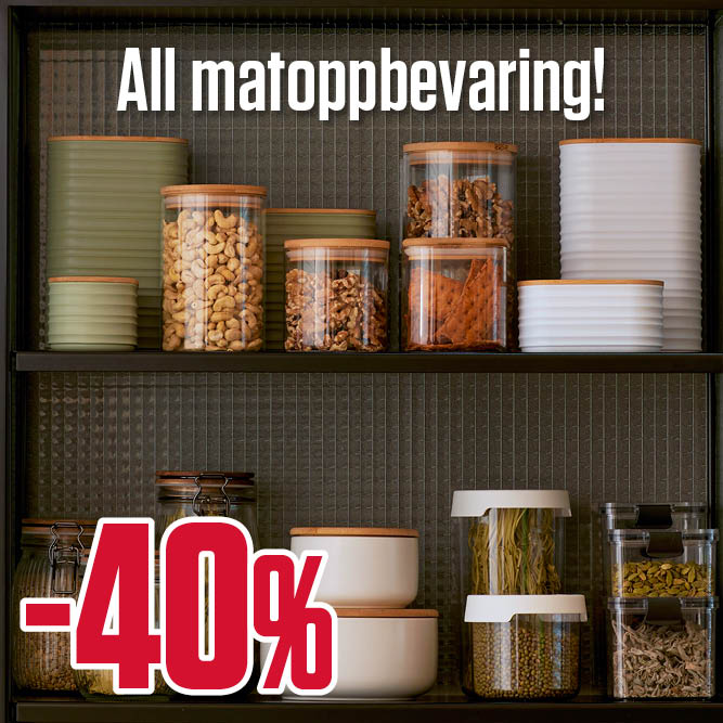 -40 % all matoppbevaring