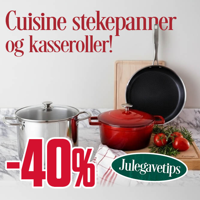 -40 % Cuisine stekepanner og kasseroller