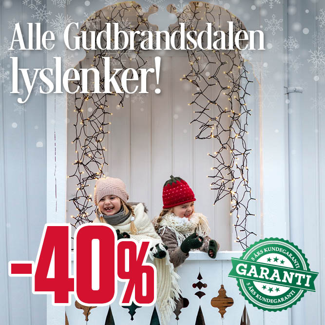 -40 % Alle Gudbrandsdalen lyslenker
