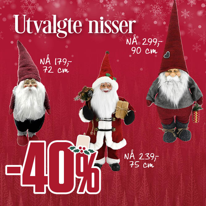 -40 % utvalgte nisser