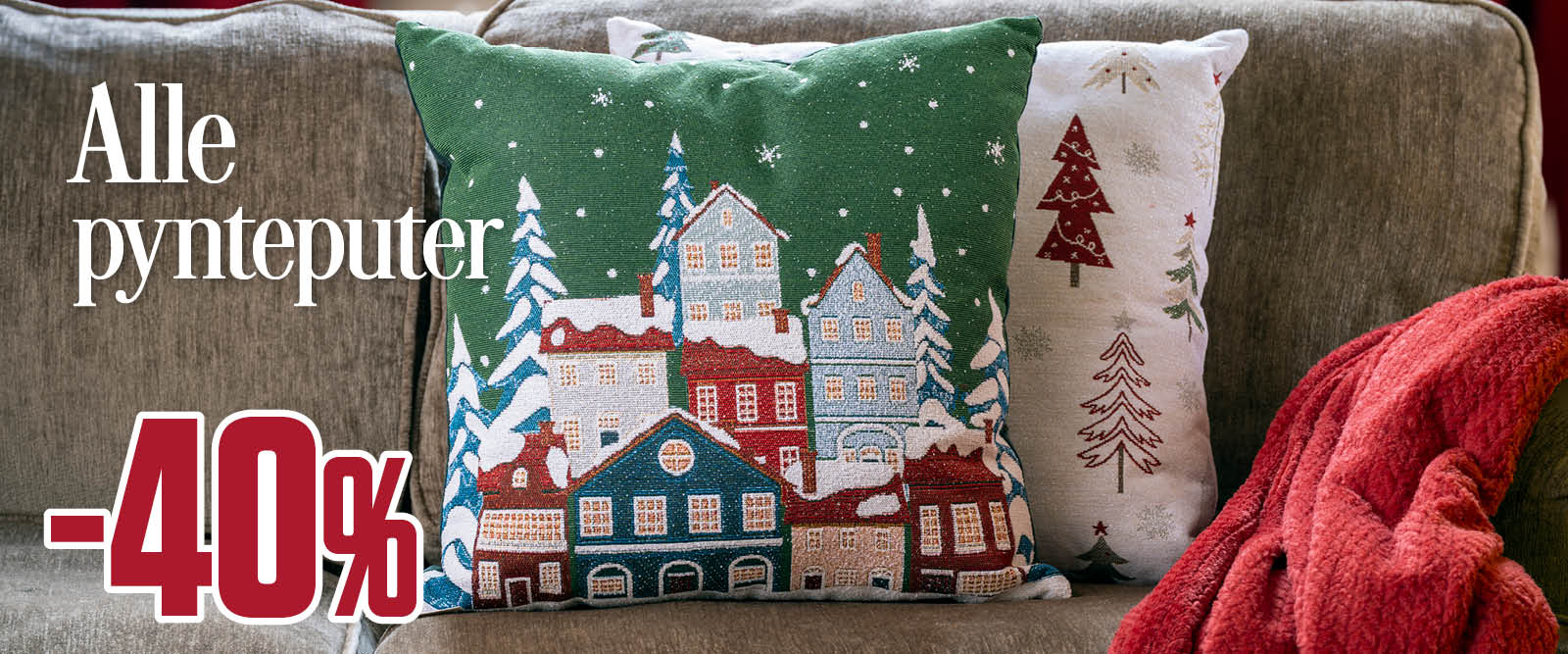 -40 % alle pynteputer