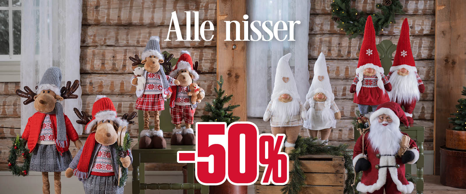 -50 % alle nisser 