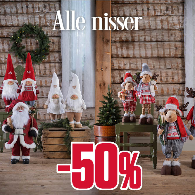 -50 % alle nisser 