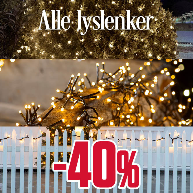 -40 % alle lyslenker