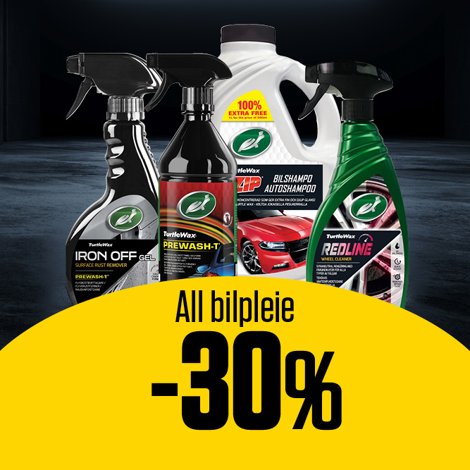 -30 % all bilpleie