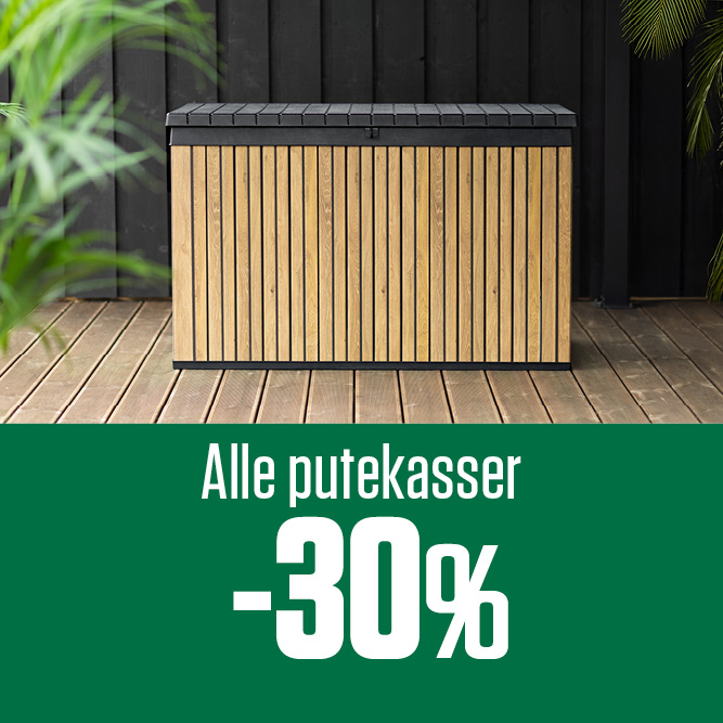 -30 % alle putekasser 
