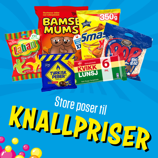 Store poser til knallpriser 