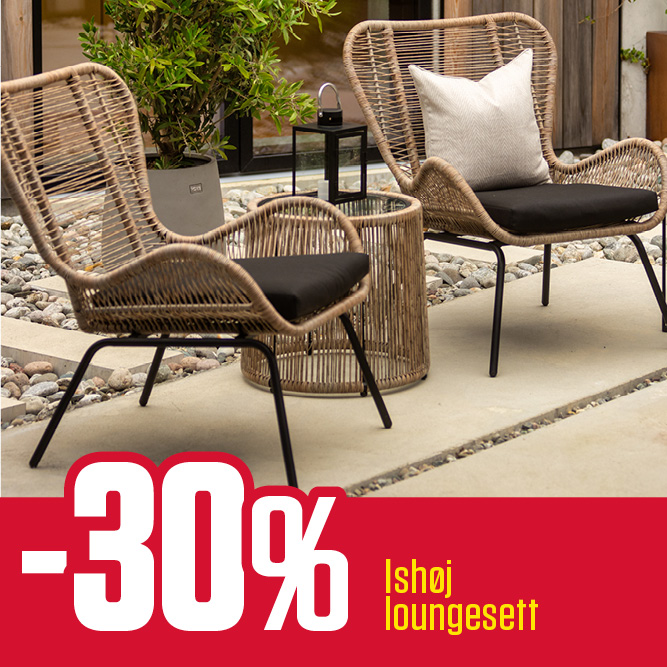 -30 % Ishøy loungesett