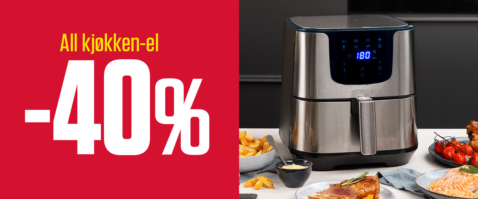 -40 % all kjøkken-el!