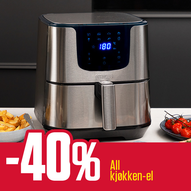 -40 % all kjøkken-el!