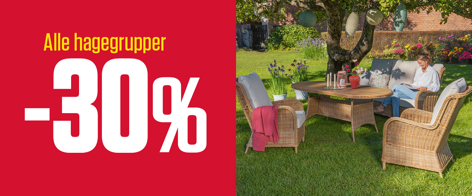 -30 % alle hagegrupper