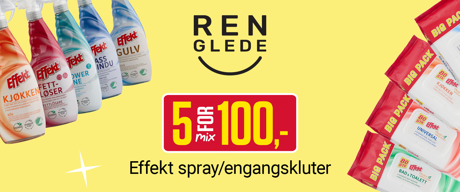 Mix 5 for 100,- Effekt spray