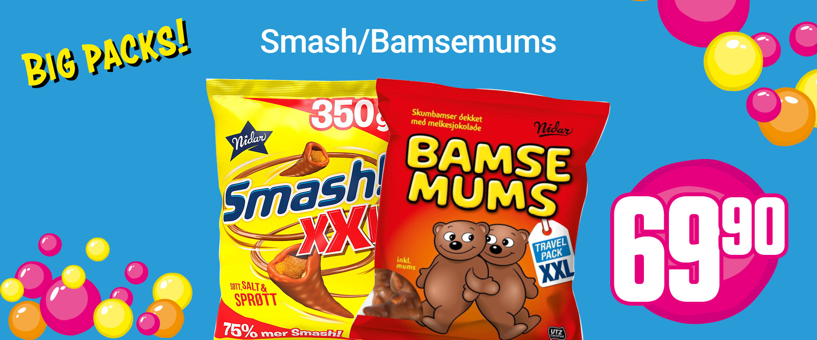 NÅ 69,90 Smash / Bamsemums