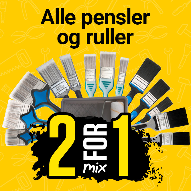 Mix 2 for 1 alle pensler og ruller