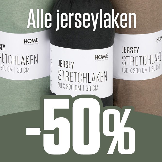 -50 % alle jerseylaken 