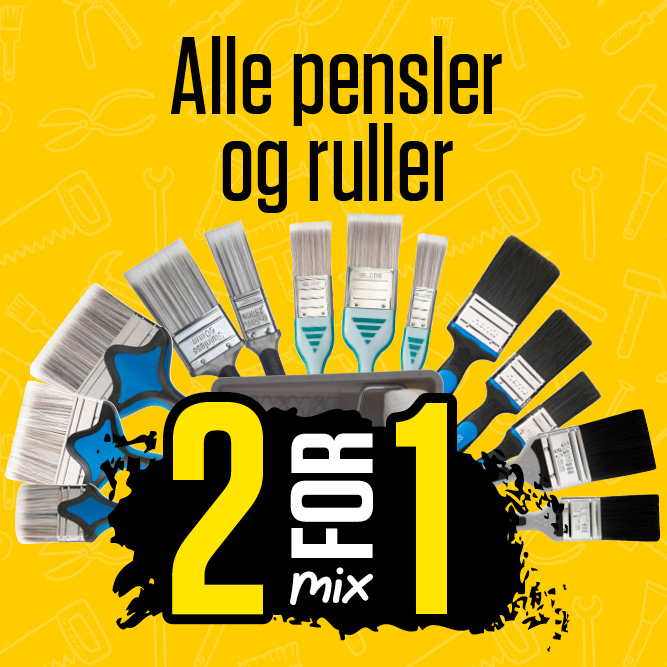 Mix 2 for 1 alle pensler og ruller
