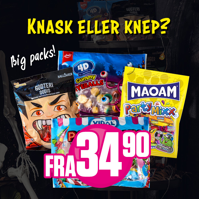 Knask eller knep? Godteposer fra 34,90 