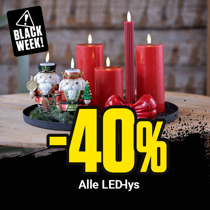 -40 % alle LED-lys