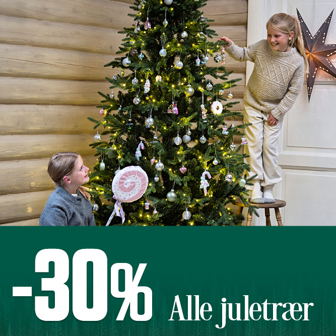 -30 % alle juletrær