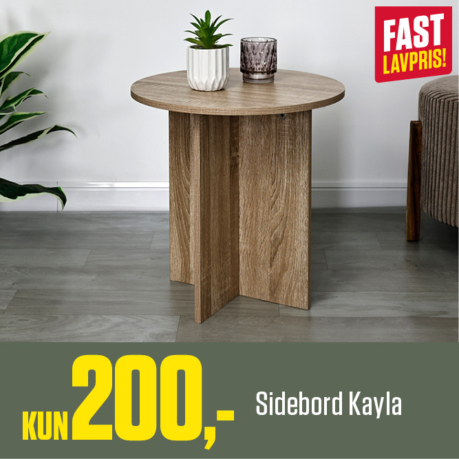200,- Sidebord Kayla
