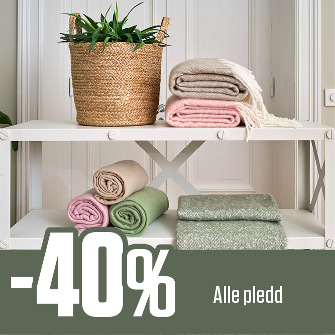 -40 % alle pledd