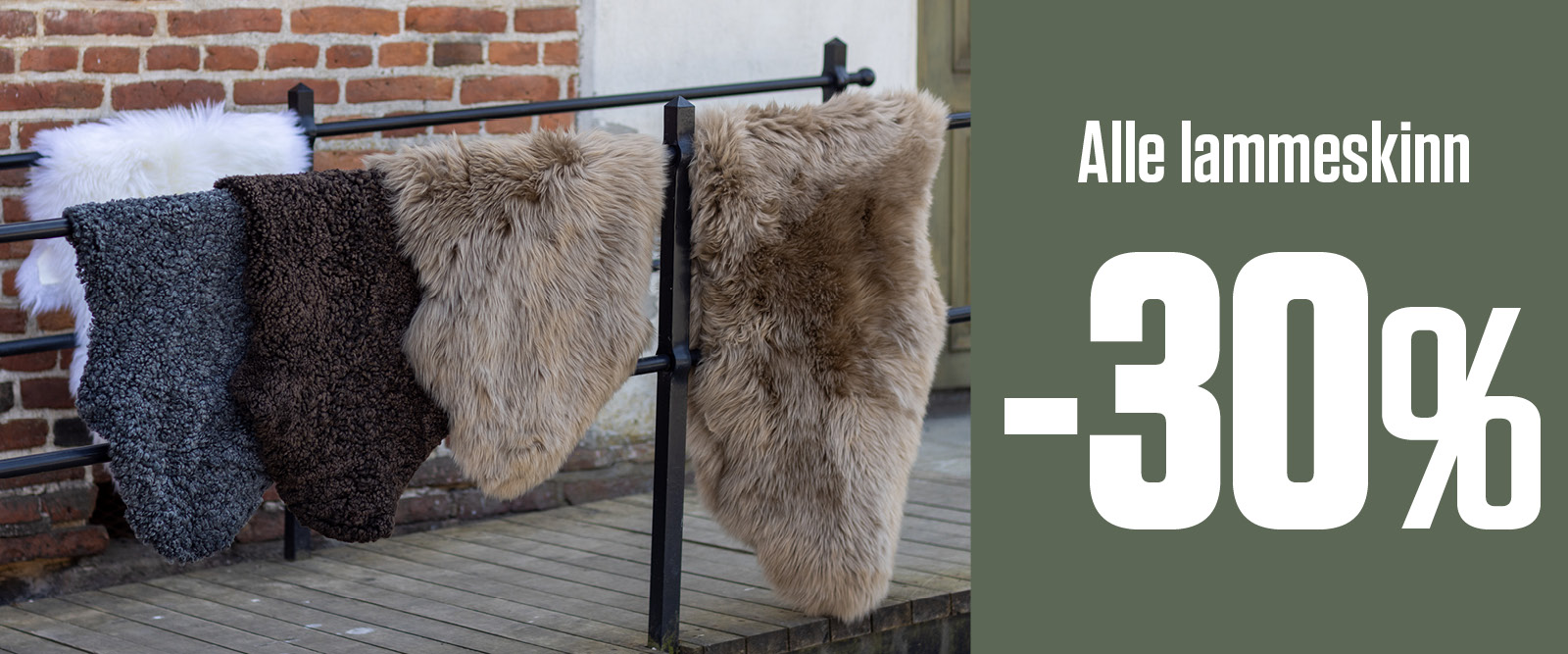 Alle lammeskinn -30%
