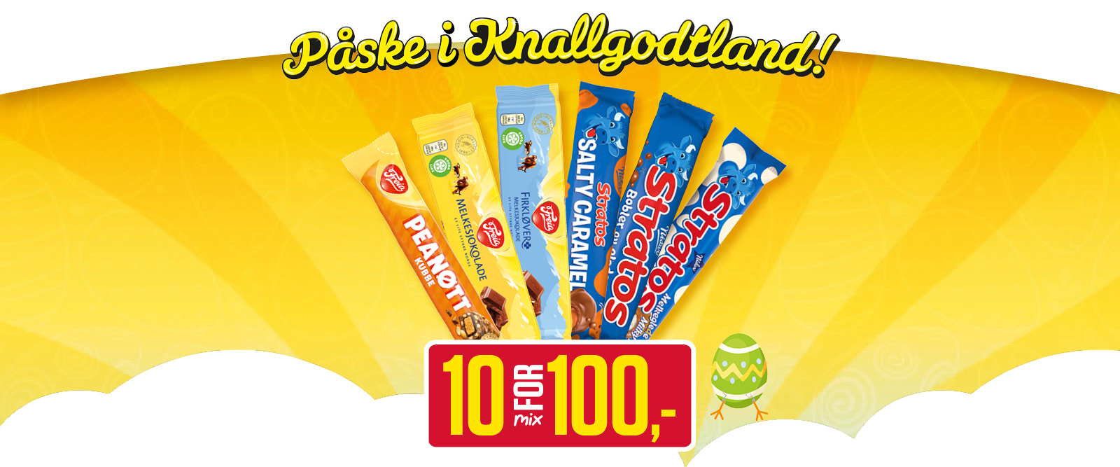 Sjokoladebarer 10 for 100 ,-