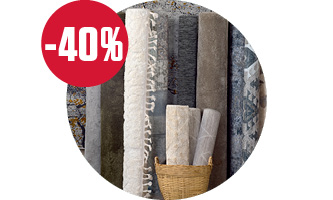 Alle tepper, gulvl&oslash;pere og d&oslash;rmatter -40%