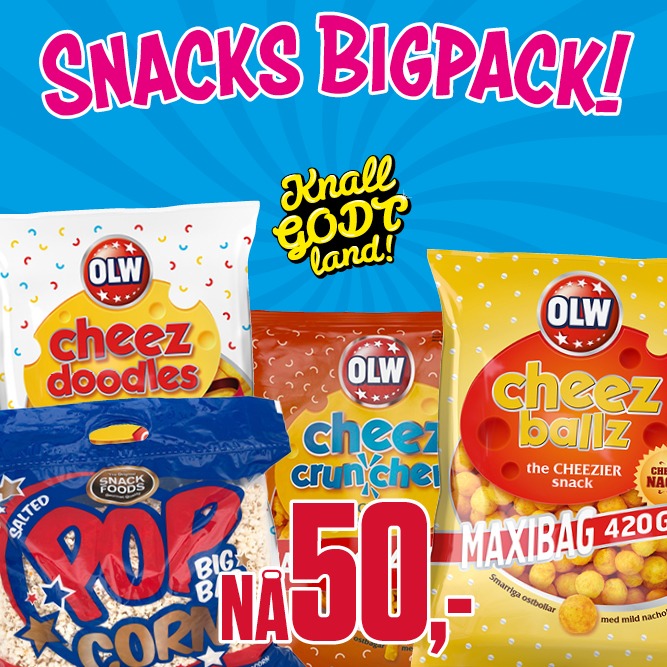 Nå 50,- Snacks (bigpack)